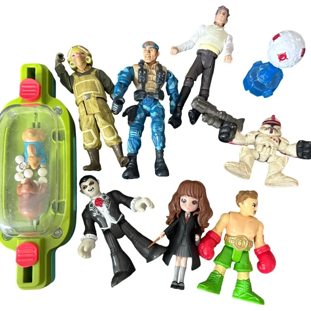 Star Wars Imaginext Harry Potter Action Figure Lot Han Solo Hermione Clone Toy